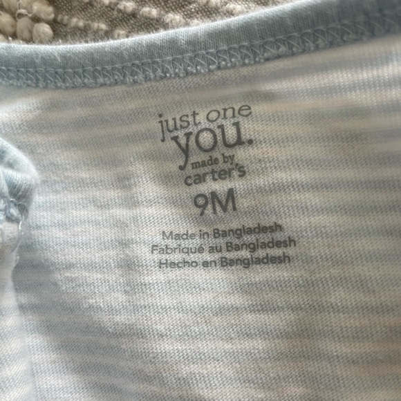 Footed striped onesie - Picture 3 of 4